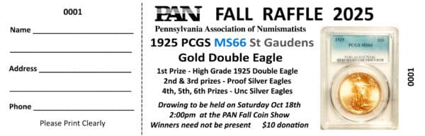 NEXT RAFFLE- PAN FALL 2025 COIN SHOW - Image 4